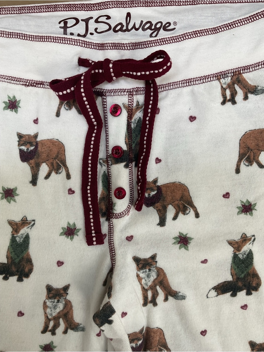 PJ SALVAGE “FOXY CHRISTMAS” JOGGERS PAJAMA SET - Picture 10 of 13